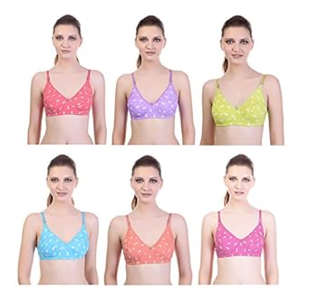 KEOTI Printed Bra – Combo of 6