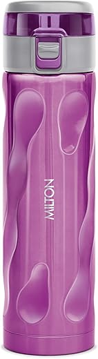 MILTON Stylish 500 Stainless Steel Water Bottle (Purple, 500ml, Pack of 1)