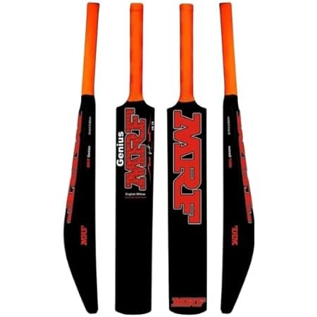 MRF Cricket Bat Full Size Plastic Bat for Kids Boys Junior Beginners | Lightweight Durable Tennis Ball Bat for Outdoor Gully Cricket, Backyard Practice, Training & School Sports