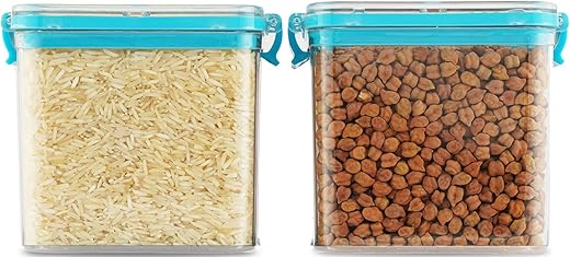 PEARLPET Clik n Seal Kitchen Storage Container Set Of 2 Pcs 700 ml Each