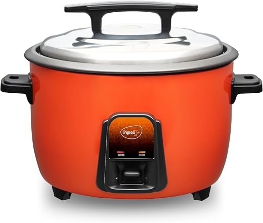 Pigeon by Stovekraft Joy Rice Cooker with Single pot, 4.2 litres. (Orange)