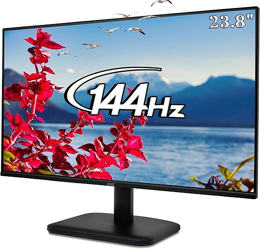 acer EK240Y P6 P6 23.8 Inch IPS Full HD Backlit LED Monitor I 144Hz Refresh Rate – Black