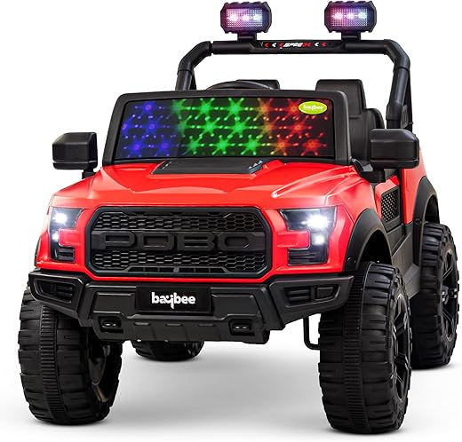 Baybee Bronco Battery Operated Electric Ride on Toy Jeep with RGB