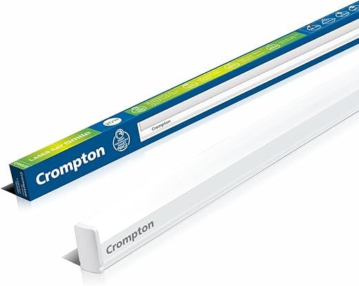 Crompton Laser Ray Smile 4 Feet LED Batten 20W Cool Day Light | Pack of 1 | Slim, Energy-Efficient Tubelight Light for Home & Office