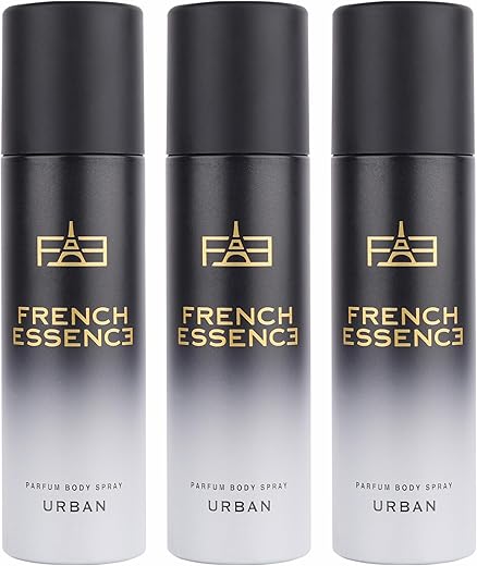 FRENCH ESSENCE Deodorant Spray for men,Long Lasting Fragrance, Fresh Scent (Urban) 120Ml Each – Pack of 3