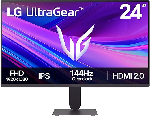 LG 24G411A-B 24-inch Ultragear Full HD (1920 x 1080) IPS Gaming Monitor, 144Hz (O/C)