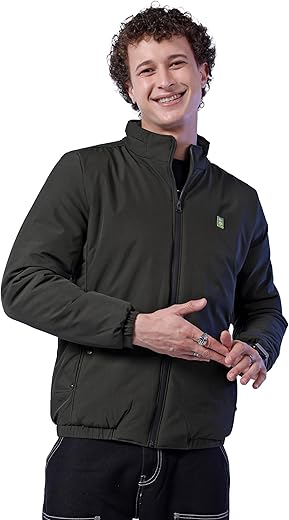 The Indian Garage Co Men Regular Fit Solid Bomber Jackets