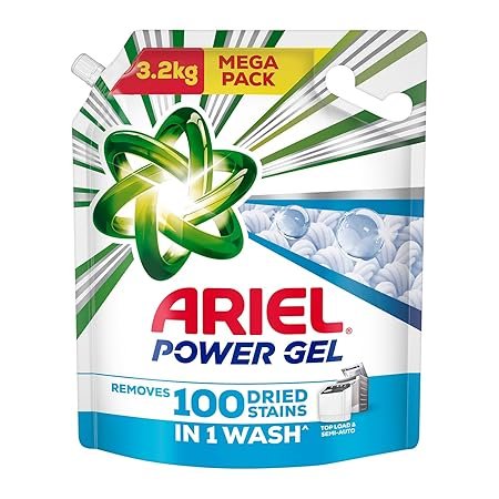 Ariel Power Gel Liquid Detergent for Top Load & Semi Auto – 3.2kg