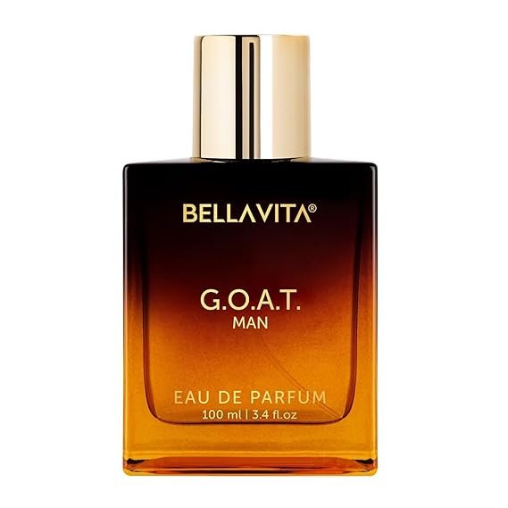 Bella Vita Luxury G.O.A.T Long Lasting Perfume | Perfume for Man | Eau De Parfum 100ml | Bergamot, Patchouli & Vetiver | Spicy, Citrus, Woody & Musky Premium Fragrance