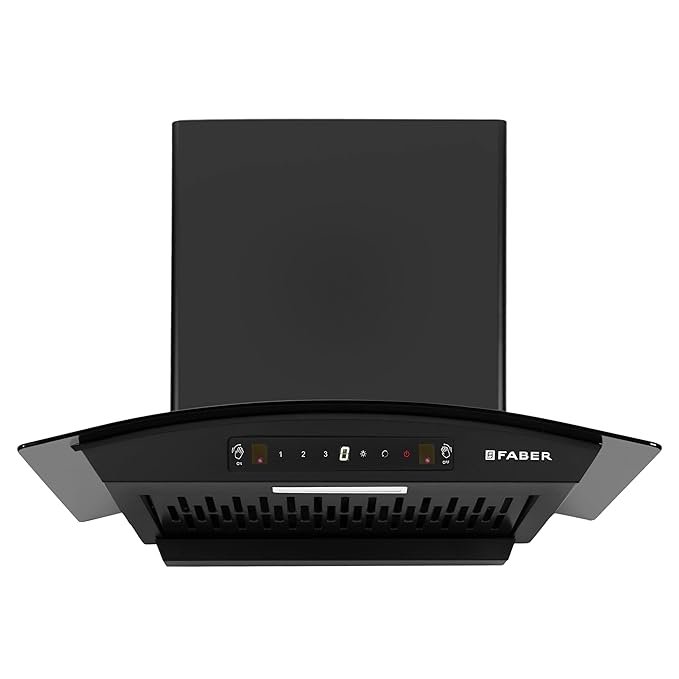 Faber 60 cm 1200 m³/hr Autoclean Curved Chimney Touch & Gesture Control | Hood Venice IN HC SC FL BK 60