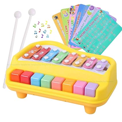 Toy Imagine Xylophone Musical Toy for Kids 8 Scale – Piano Keyboard for 1 Year Baby Boy Girl | Birthday Gift for Kids 6-12 Months | Educational Toy for Toddlers