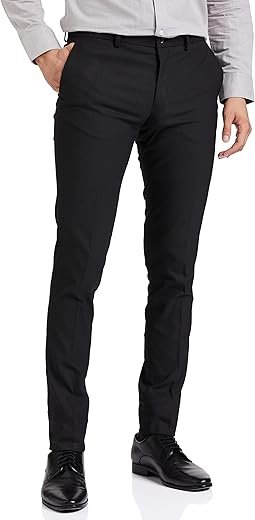 Amazon Brand - Symbol Men's Stretchable Formal Pants | Trousers (Slim Fit)