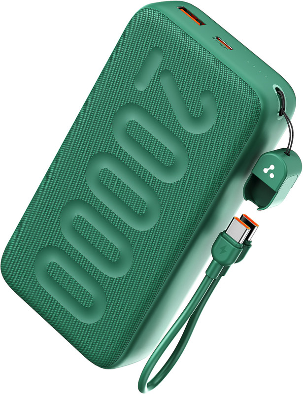 Ambrane 20000 mAh 22.5 W Power Bank(Green, Lithium Polymer, for Mobile, Smartwatch, Earbuds)