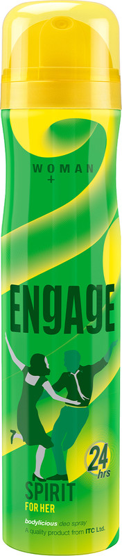 Engage Spirit for Her, Cheerful & Jolly, Skin Friendly, 150ml Deodorant Spray – For Women(150 ml)