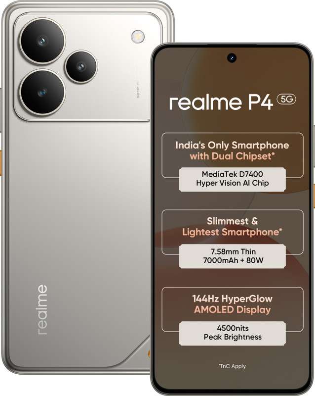 realme P4 5G (Steel Grey, 128 GB)(8 GB RAM)