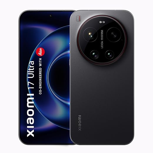 XIAOMI 17 Ultra (Black, 16GB+512GB) |World's First Leica 1-Inch LOFIC Sensor |Snapdragon 8 Elite Gen 5 |2K AMOLED Display | 90W HyperCharge HyperOS 3 | HyperAI Flagship Experience