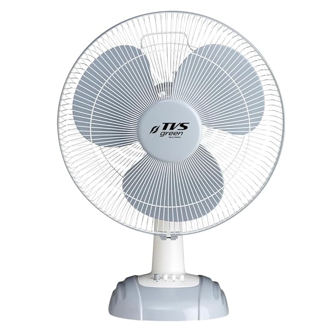 Zesto Table Fans 400mm | Energy Efficient Portable Fan | 3 Years Warranty | Runs 25 hours on 1 unit of Electricity | Grey