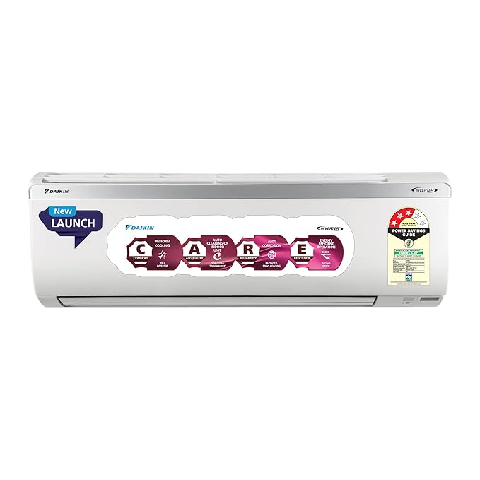 Daikin 1.5 Ton 3 Star, New Star rated, Inverter Split AC (Copper, PM2.5 Filter, MTKL50XV16, White)