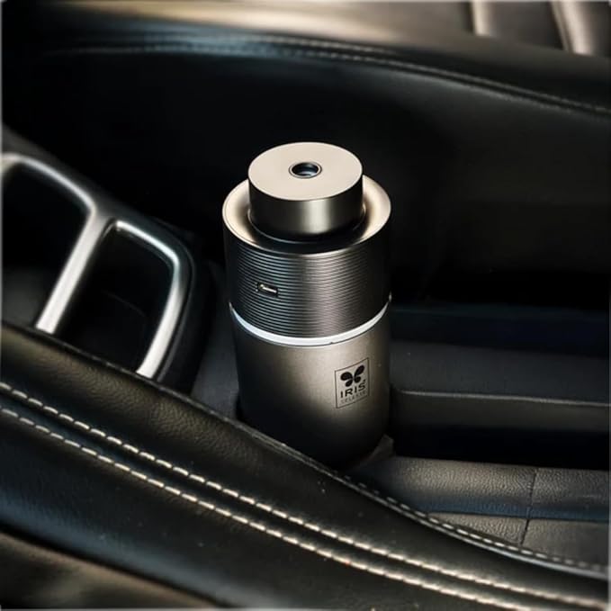 IRIS Celeste Car & Home Ultrasonic Aroma Diffuser | Electric Fragrance Diffuser | Elegant Air Freshener for Refreshing Spaces (Wired)