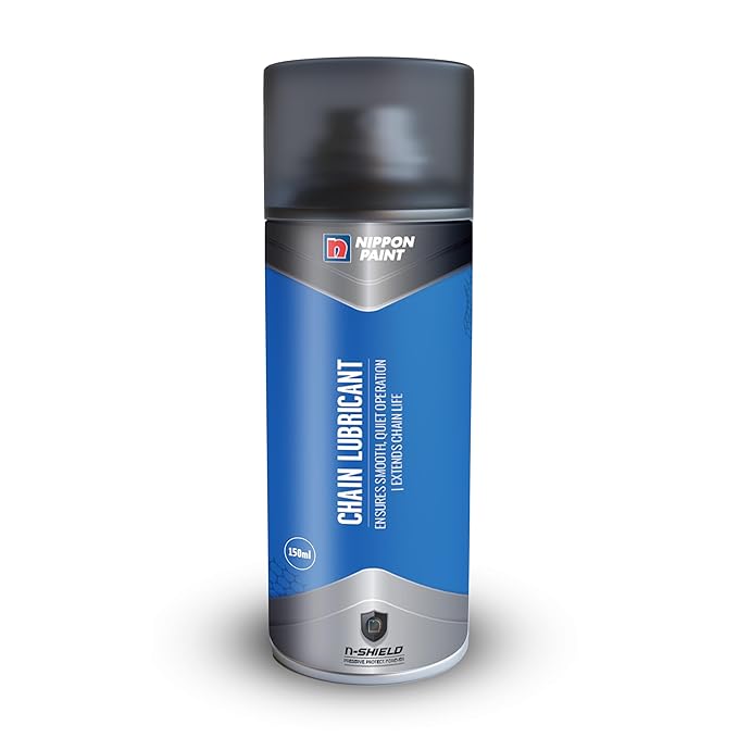 Nippon Paint n-Shield Chain Lubricant Spray 150ml | Reduces Friction, Ensures Smooth & Quiet Operation, Protects Bike & Motorcycle Chains