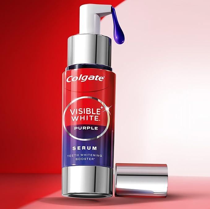 Colgate Visible White Purple Teeth Whitening Serum, 40ml – Mint & Yuzu Flavour