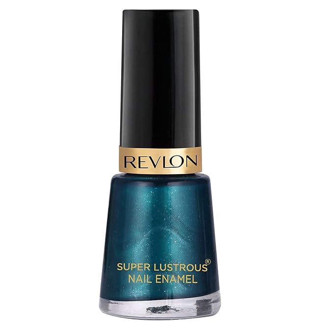 REVLON Glossy Finish Nail Enamel, Peacock Blue, 8ml