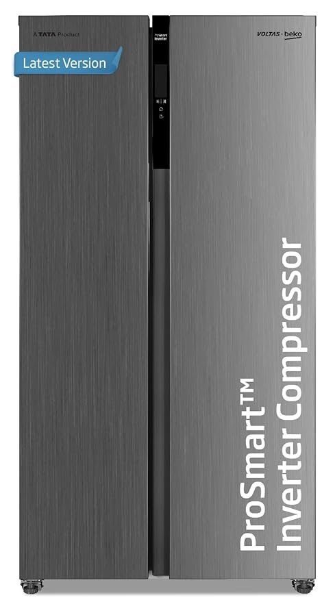 Voltas Beko, A Tata Product 472 L Side by Side Frost Free Refrigerator (RSB495/FPV300RXID, INOX steel)