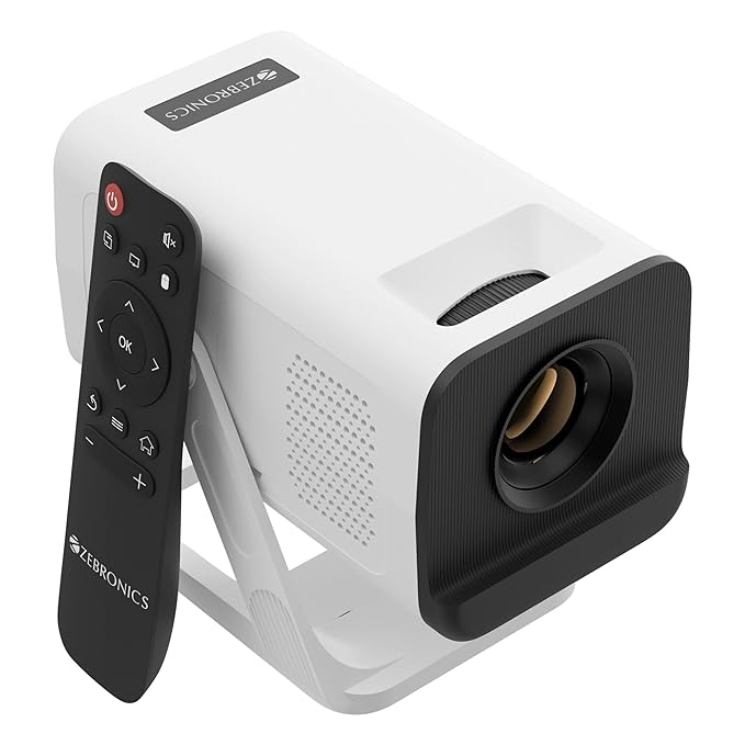 Zebronics Android Smart LED Projector, 4K UHD Support (Pixaplay 35)
