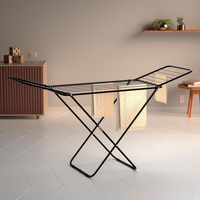 Amazon Basics Premium Cloth Drying Stand – 3 Way Folding