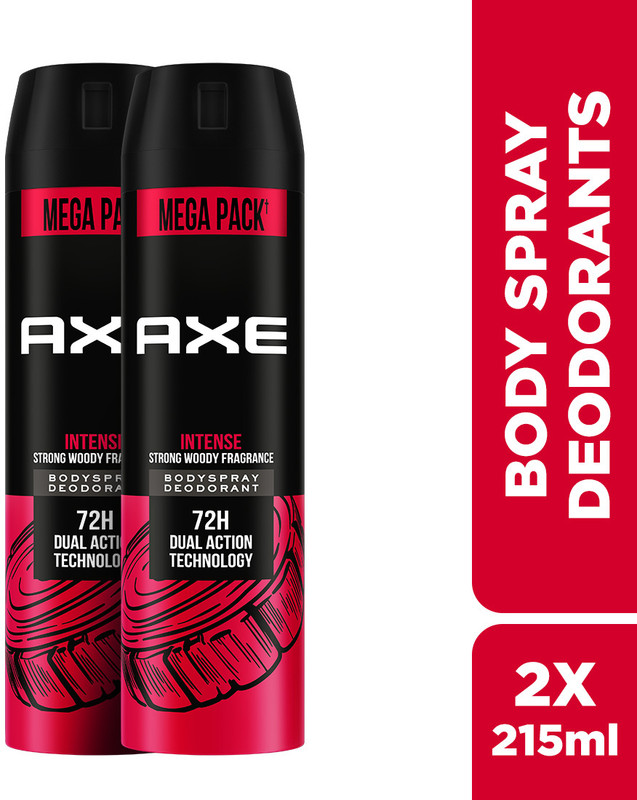 AXE intense Body Spray - For Men(215 ml, Pack of 2)