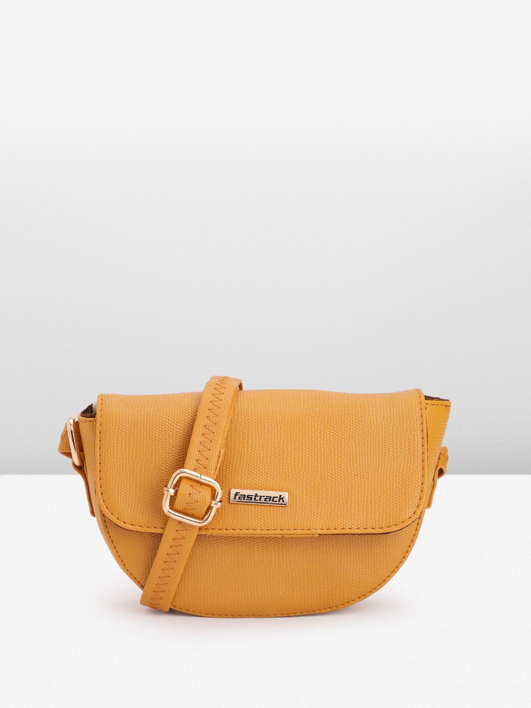 Buy Fastrack Textured PU Half Moon Sling Bag – – Accessories for Women