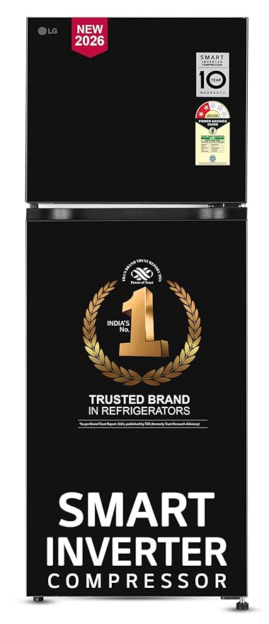 LG 276 L, 2 Star, Smart Inverter, Smart & Dairy Mode, Frost-Free Double Door Convertible Refrigerator (GLT2826XWOB 2026 Model)