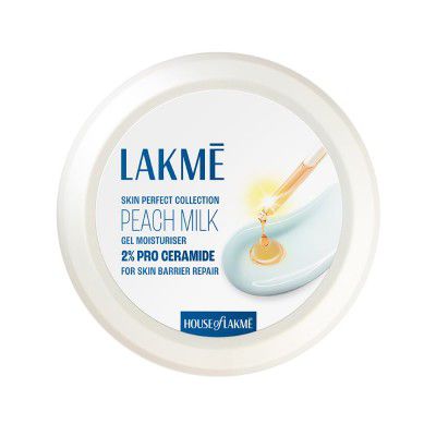 Lakme Peach Milk Pro Ceramide Moisturizer with Vitamin E for Deep Moisturizing and Skin Strengthening | 200gm