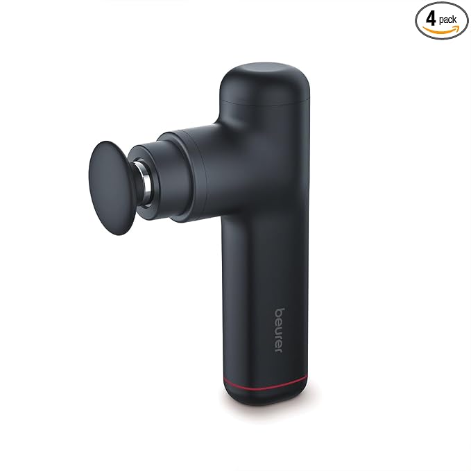 Beurer MG 79 Muscle Body Gun Massager for sensitive area like Neck, Foot and Jaw muscles/With Vibration/ 3 massage attachment.