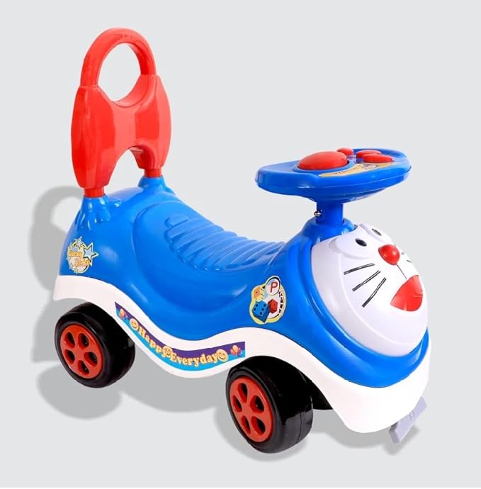 Dillard’s Kids Magic Car/Swing Car Ride On Push Rider with Music for Girls & Boys 1 to 3 Year Kids (Dark Blue)