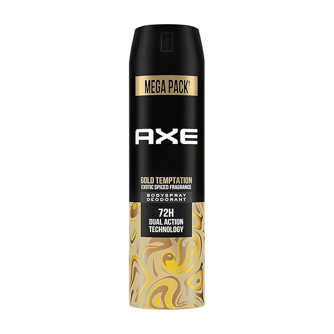 Axe Gold Temptation Long Lasting Deodorant Bodyspray for Men 215 ml