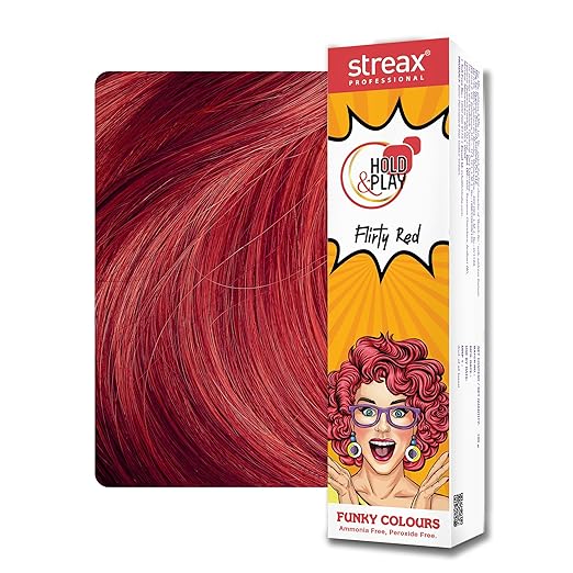 Streax Professional Hold and Play Funky Colours, Hair Color, 100g – Groovry Pink