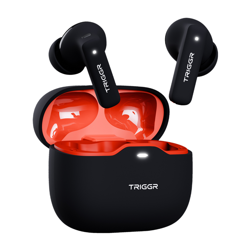TRIGGR Apex S2 2025, Dual Pairing, 60H Battery, Preset EQ, Quad Mic ENC, Rubber Finish Bluetooth