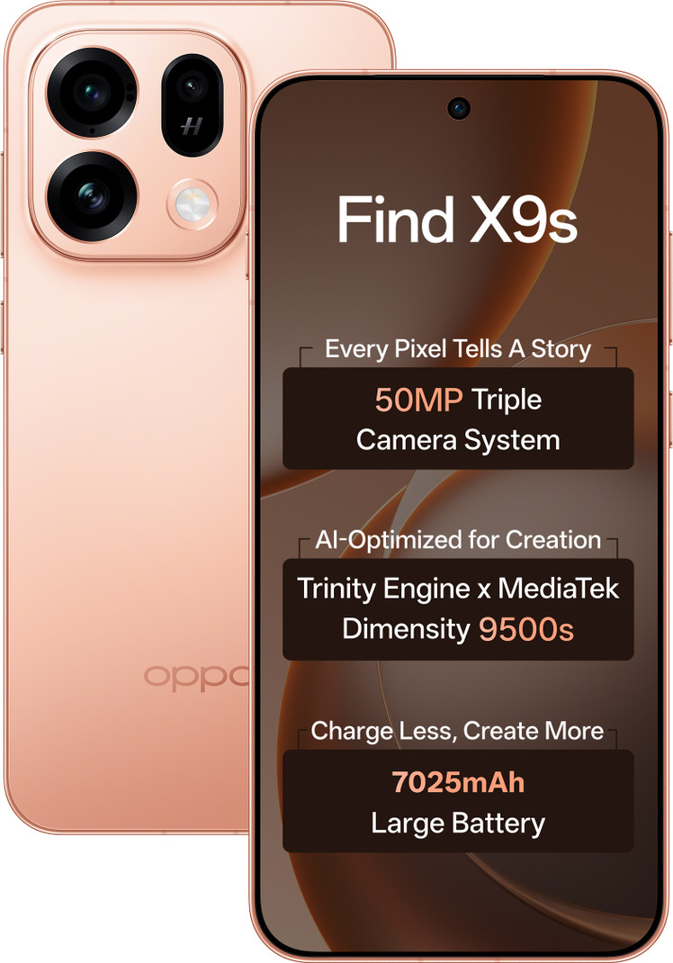 OPPO Find X9s (Sunset Orange, 256 GB)