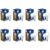 Philips Base B22 12-Watt (Pack of 8, Cool Day Light)