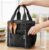 Wooum Thermal Insulated Lunch Bag for Office Men Women Kids | 9L Tiffin Bag with Bottle Holder | Waterproof Food Bag for School, Travel, Work | Leakproof, Compact, 1 Year Warranty (Black)