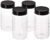 Amazon Brand – Solimo Spice Jar, 200 ml, Set of 4, Black