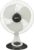 amazon basics High-Speed Table Fan I 3 Adjustable Fan Speeds | Rust Resistant Body | RPM 2100 | 400mm Sweep Length (White)
