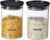 Amazon Brand – Solimo Plastic Storage Jar and Container Set I Air Tight & BPA Free Containers For Kitchen Storage Set I Grocery Kitchen Container Set I Multipurpose Jar, 900 Ml Each, Set 2, Black