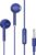 Ambrane Wired Headphones in Earphones with in-Line Mic for Clear Calling, 14Mm Dynamic Drivers for Boostedbass, 3.5Mm Jack, Multi-Functional Controller (Stringz 38 Lite, Blue)