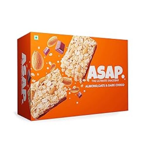 ASAP Almond and Dark Chocolate Granola Bars, 40g Each (Box of 6)