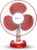 Bajaj Frore Neo Table Fan 400 MM | Table Fans For Home & Office | Aerodynamically Balanced Blades | 100% Copper Motor | High Air Delivery | 3-Speed Control | 2-Yr Warranty 【Red】