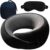BigPlayer Raised Memory Foam Neck Pillow for Travel, Neck Support Rest Pillow – Car Pillow, Flight, and Train Accessory Pillow for Neck Pain Relief & Neck Pillow and Eye Mask and Bag