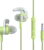 boAt Bassheads 242 Wired Headset  (Spirit Lime, Wired in the ear)