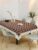 CASA-NEST 2-4 Seater PVC Table Cover; Beige & Brown Squares; Anti Slip; 40×60 Inches; 4 Seater Center Table Cover printed001